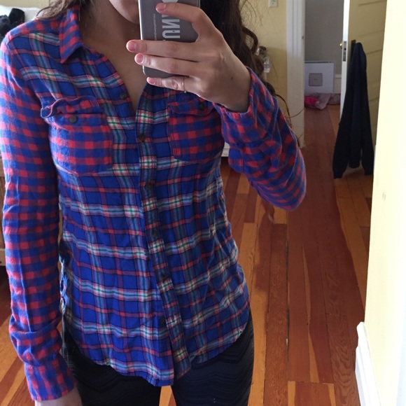 Warm patterned flannel
