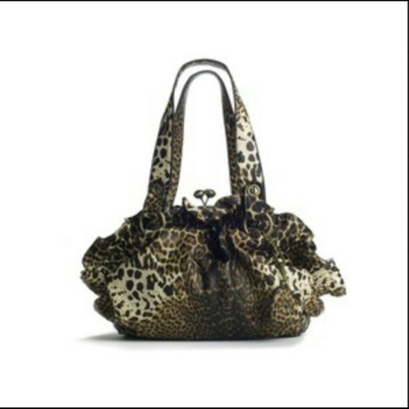 Jessica Simpson Moda Satchel Leopard Cheetah bag