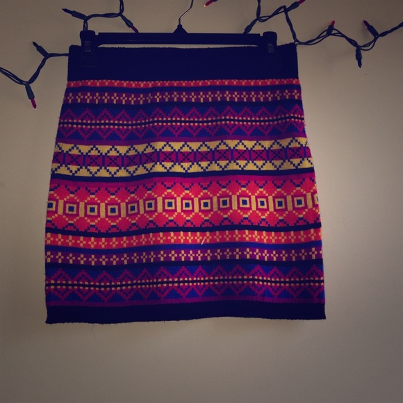 Dream heart tribal sweater mini skirt