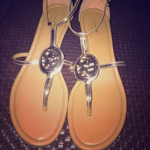 Gold Coach Sandals