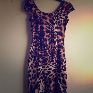 Mini Cheetah printed dress