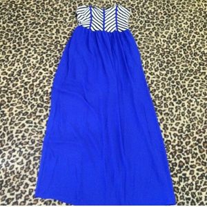 Chevron empire waist dress