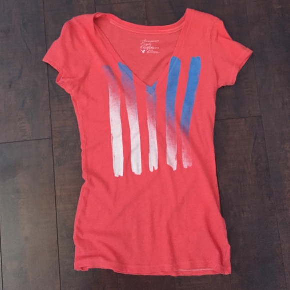 Cute Pink Top with Blue Ombré Striped