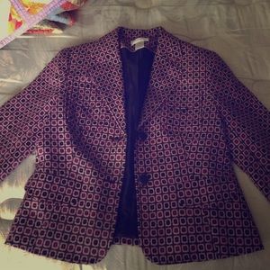 Chartreuse Polyester Blazer