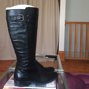 Marc Fisher Black Buckle Boots