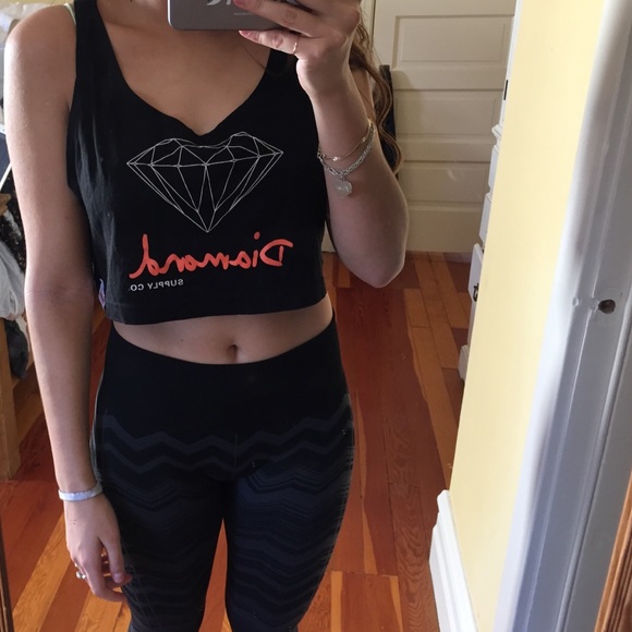 Diamond cropped top