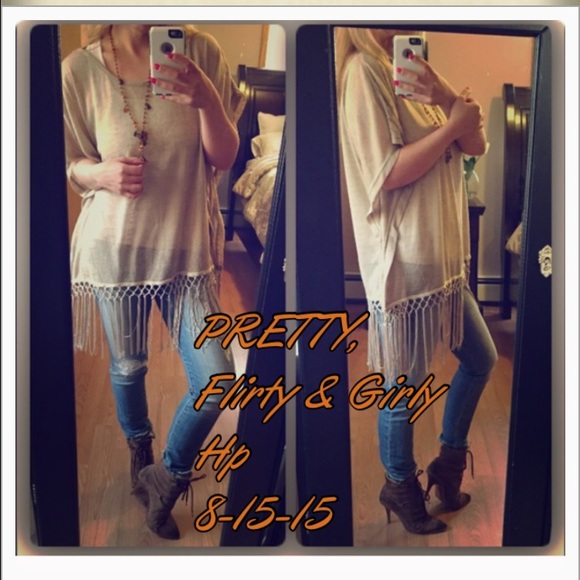 Tops - For Mary🌷Boho chic fringe top🌷