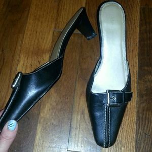 Black slip on dress shoes
