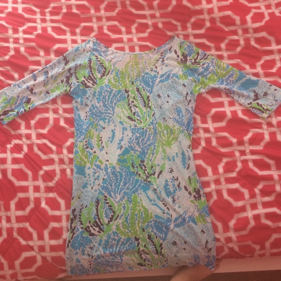 NWOT Lilly Pulitzer T-shirt Dress Lets Cha Cha