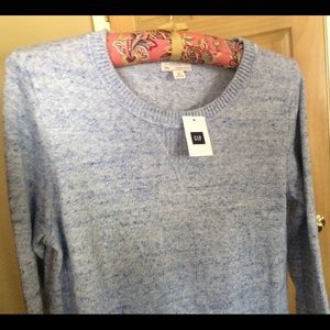 NWT Blue Marled GAP Sweater- Designed & Crafted XS
