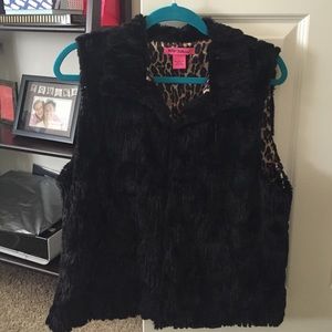 Betsey Johnson faux vest