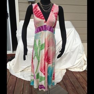 DIANE von FURSTENBERG Silk Tropical Dress