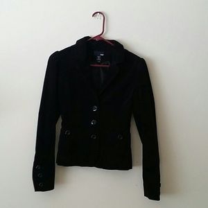 H&M corduroy blazer, black sz 2
