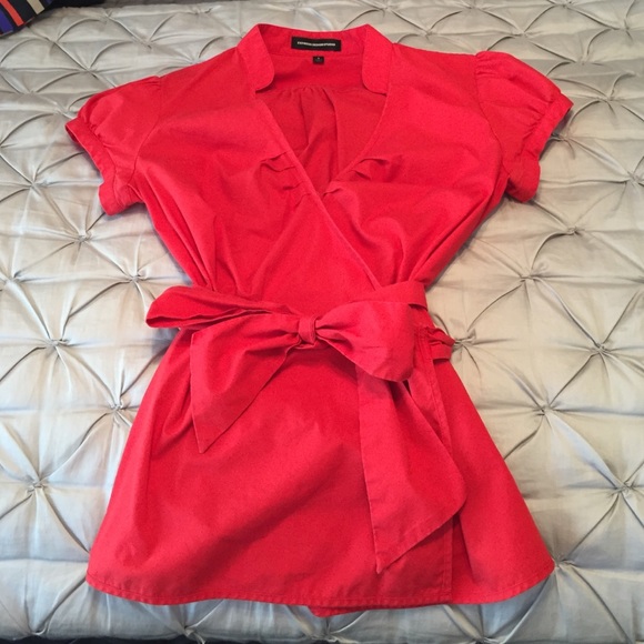 Bright red top