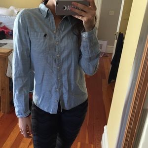 Light Jean button up