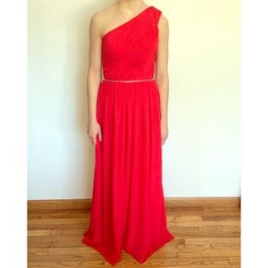 Red prom dress! Corset back, fits size 2-4