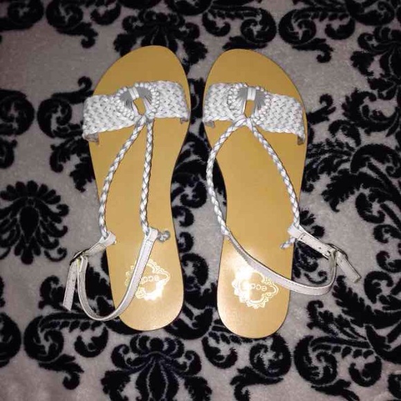 Urban outfitters white sandals