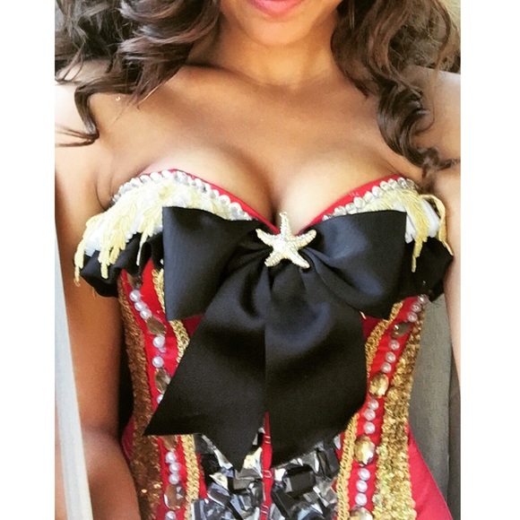Rave/festival Pirate Corset