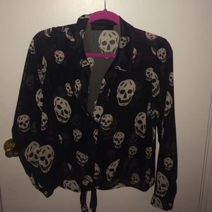 Skull blouse