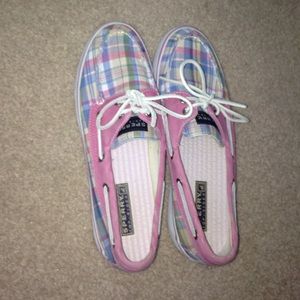 Plaid speery top-siders