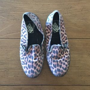 Cheetah slip on vans