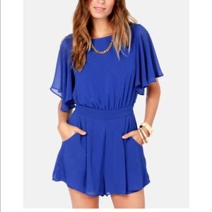 Royal Blue Romper by LuLu's