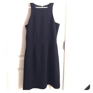 J Crew Cutaway Crepe Dress Size 0 Black