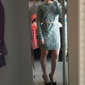 Tweed long sleeve dress. Lou and Grey collection