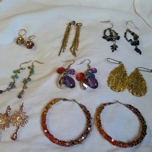 Earring bundle #2 HOOPS ARE SOLD