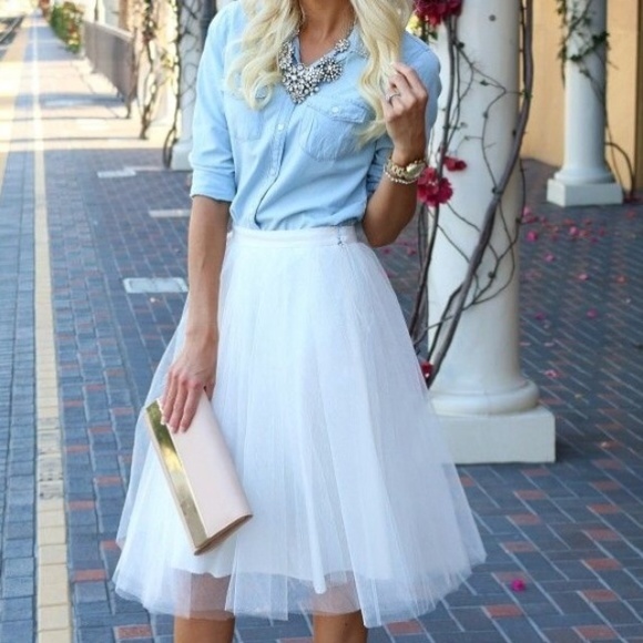 Jewelry - White Tulle Skirt 5 Layers