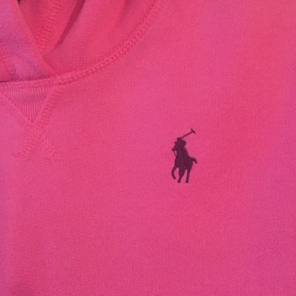 Girls Ralph Lauren pink hoodie - Picture 2 of 4