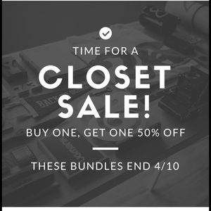 Closet sale ending 4/10