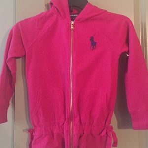 Girls Ralph Lauren pink hoodie