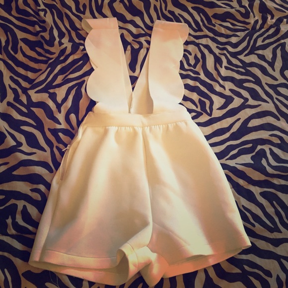 an Off white romper