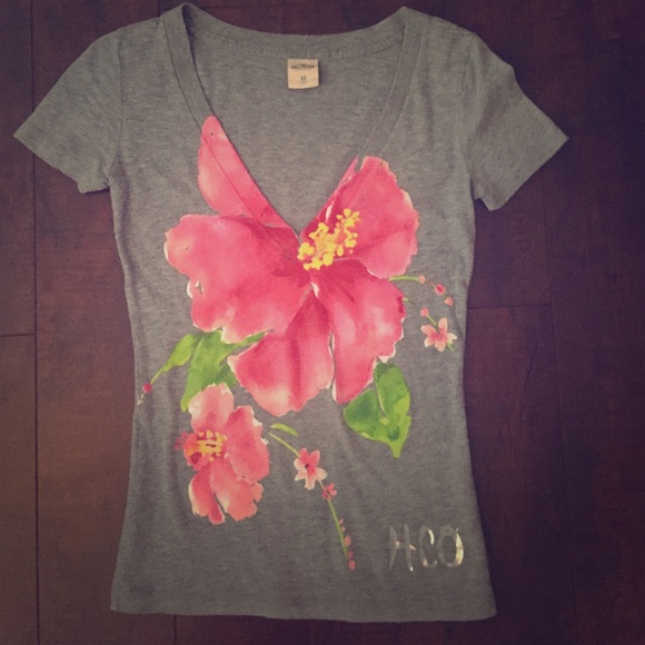 Grey Hollister V Neck