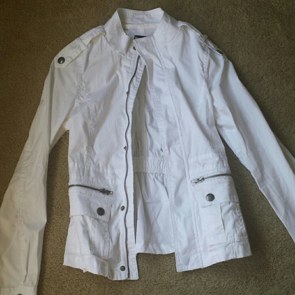 white cargo jacket