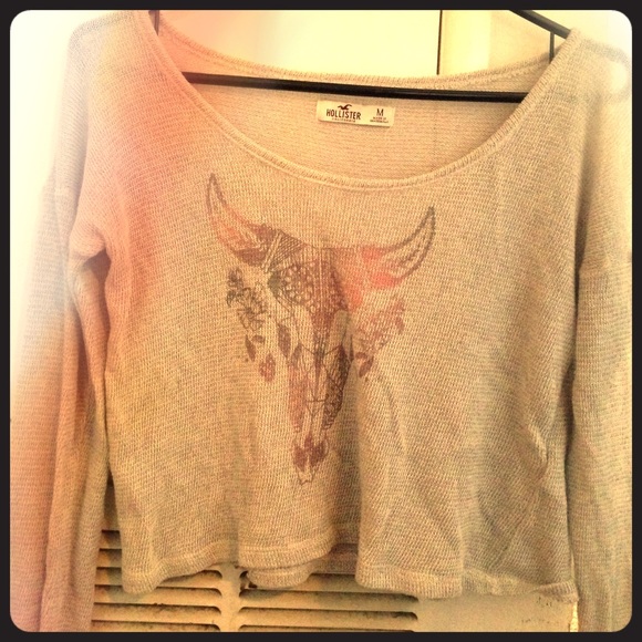 Boho Skull crop top - Picture 1 of 3