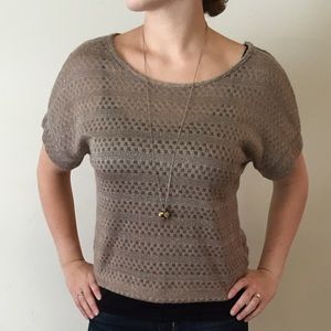 Sparkly brown sweater shirt