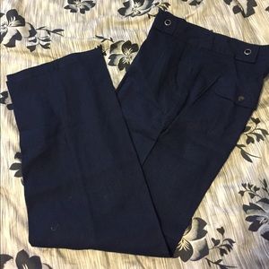 Navy linen pants- Manifesto
