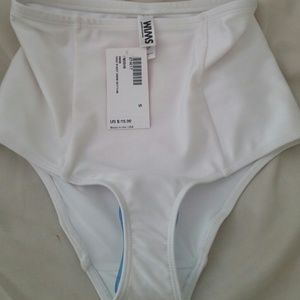 BRAND NEW AMERICAN APPAREL WHITE SWIM