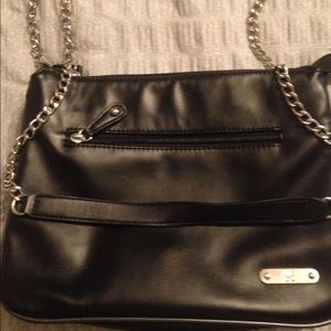 Black ny & co chain shoulder strap purse