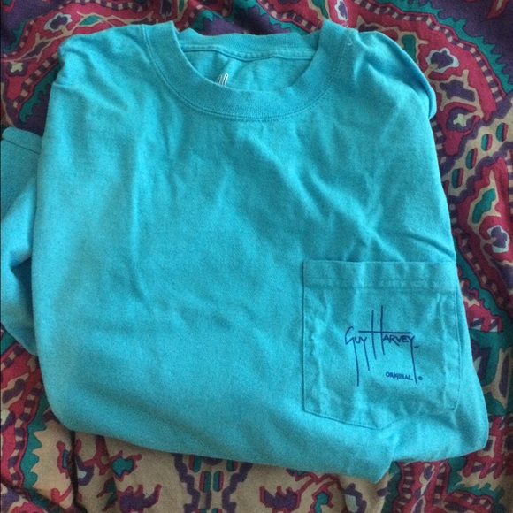 guy Harvey blue long sleeve fishing tee