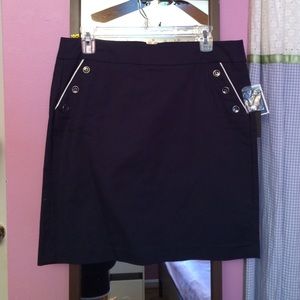 NWT Navy colored nautical inspired skirt