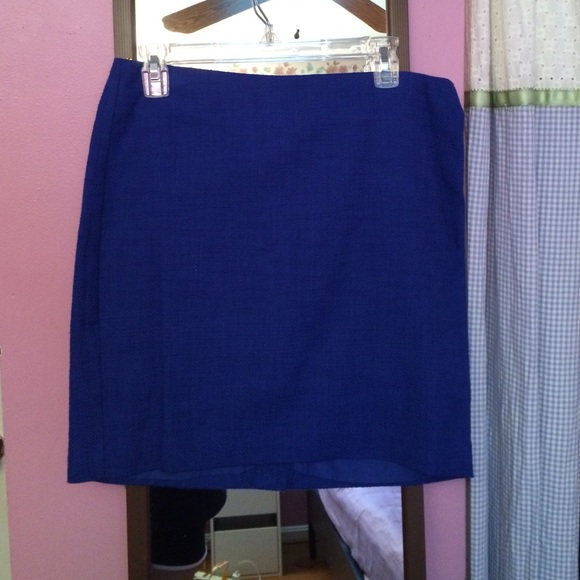 NWT Banana Republic Royal Blue Tweed Skirt