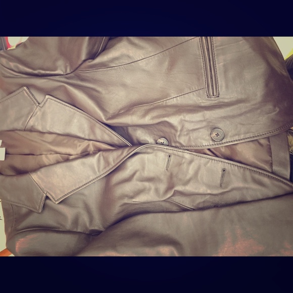Liz Claiborne leather blazer