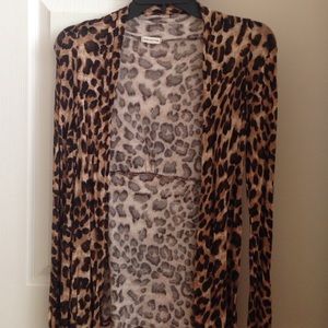 Cheetah print cardigan