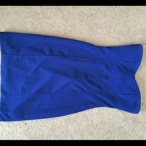 Blue fitted dress