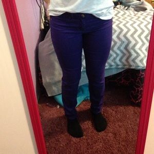 L.e.i Purple Skinny Jeans