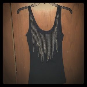 Express Black sparkly tanktop!