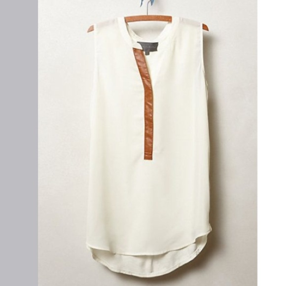 🚫Sold🚫Anthropologie Anhinga Tunic Ivory Colorway - Picture 2 of 2